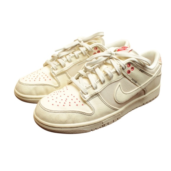 Nike Other - NIKE Men Size US10.5 Dunk Low Se Denim Orewood Sneakers Ivory Dv0834 Retro